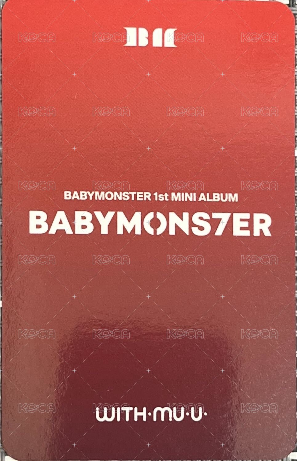BABYMONS7ER wm 特典卡 特典 Pharita 背面