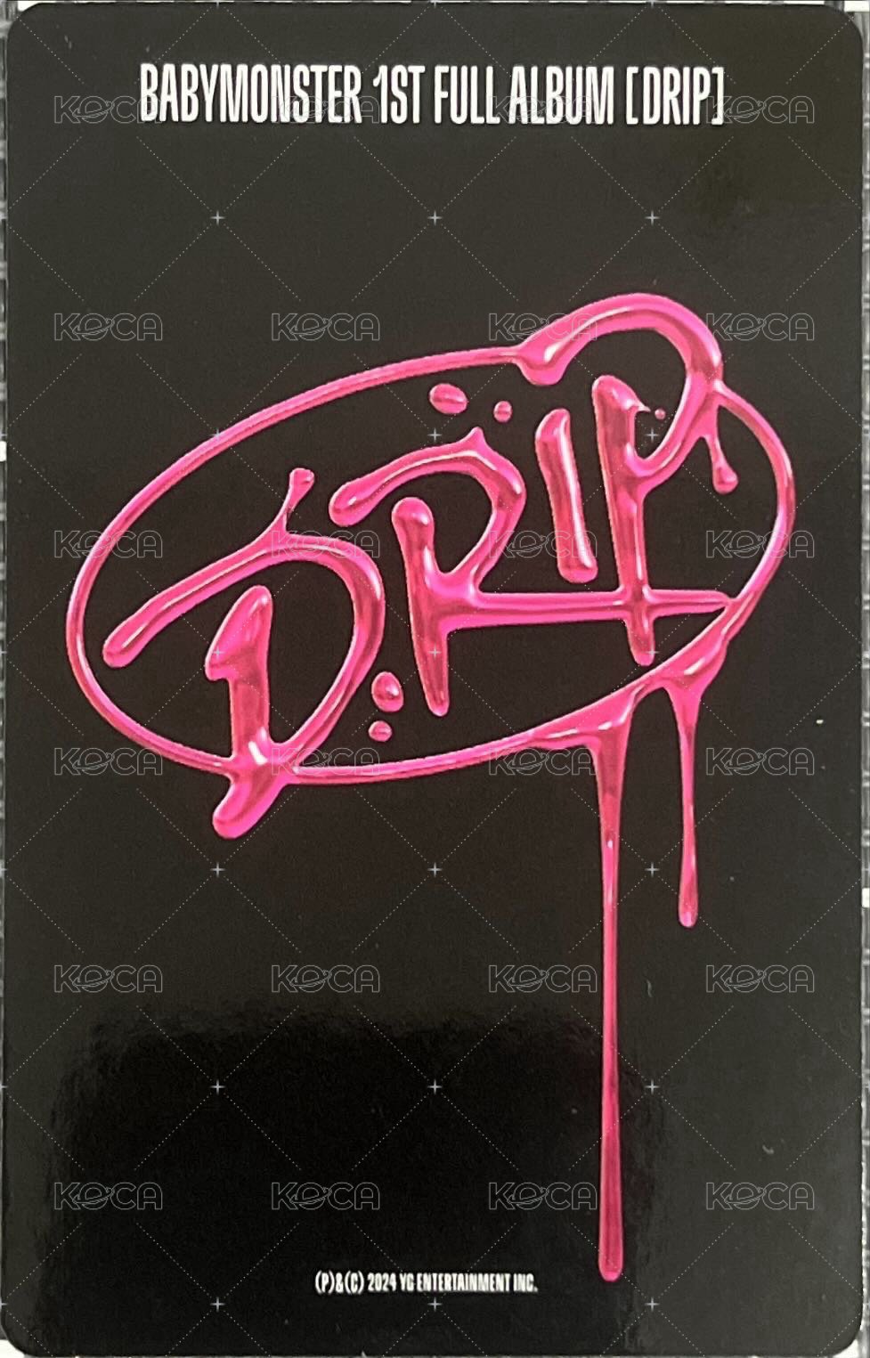 DRIP 專輯卡 ZIP LOCK版專卡 Chiquita 背面
