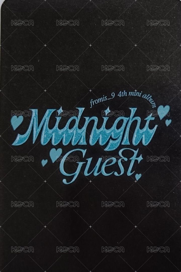 Midnight Guest 專輯卡 Jewel ver. 背面