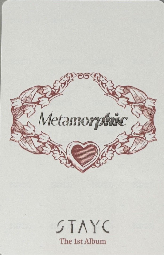 Metamorphic 專輯卡 STAYC 正規一 珉莎 雙人專卡 背面