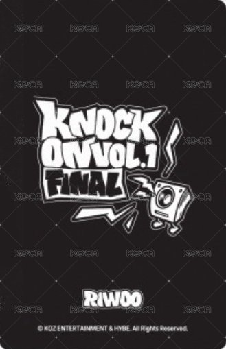 Knock On 巡迴 隨機卡 FINAL場周 2 背面