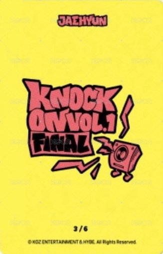 Knock On 巡迴 隨機卡 FINAL 場周 3 背面