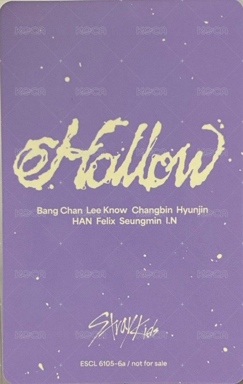 Hollow 專輯卡 初回生產限定盤B 背面