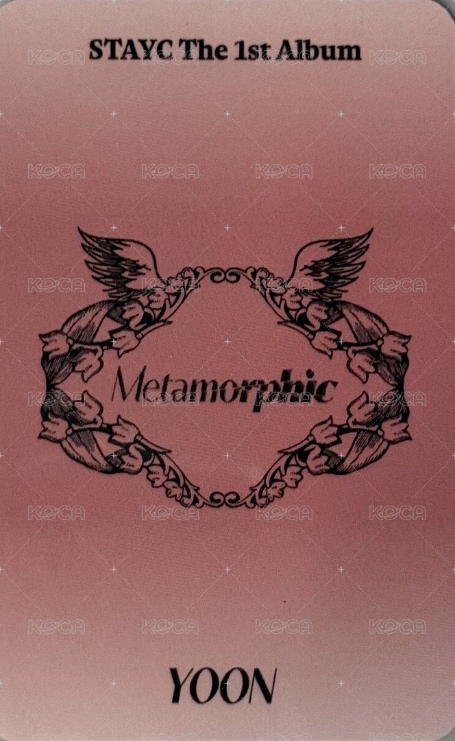 Metamorphic 專輯卡 STAYC 正規一 電子專卡 YOON 背面