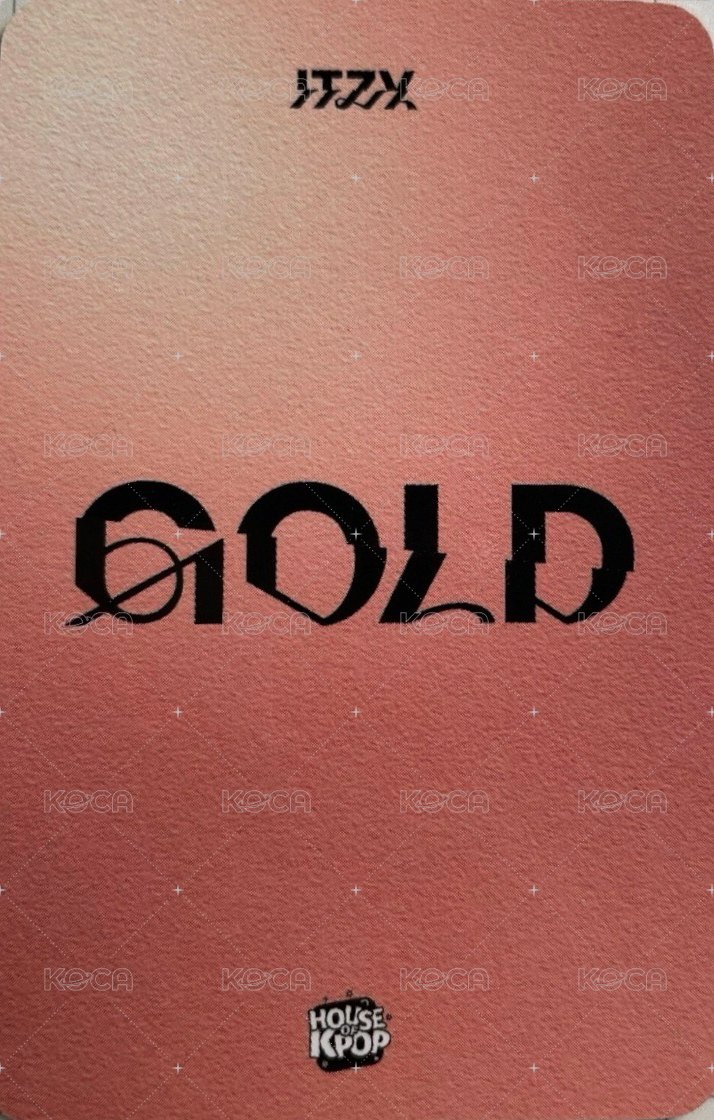 GOLD House Of Kpop 簽售卡 聖誕帽 背面