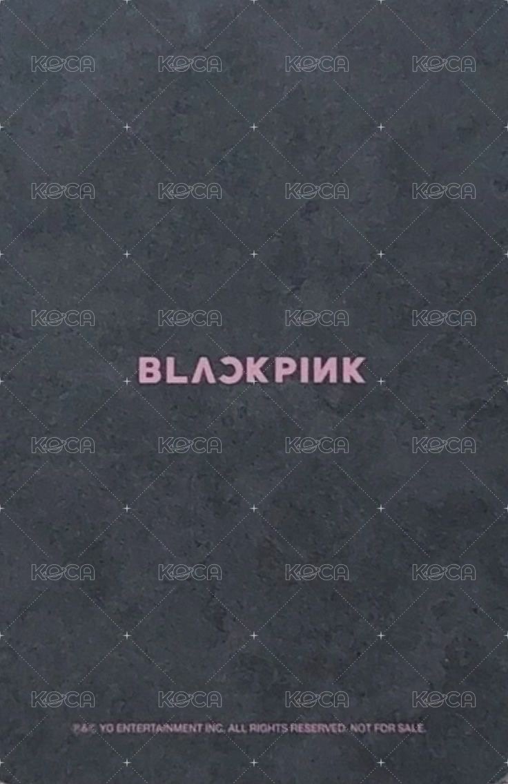 Kill This Love 專輯卡 Black ver.B 背面