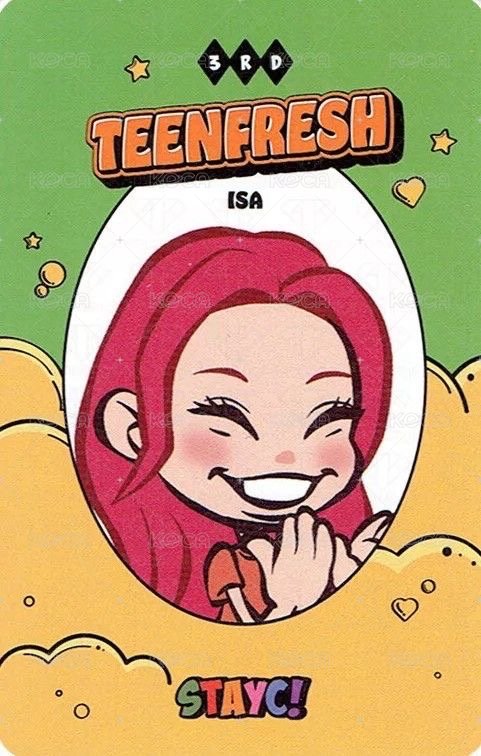 TEENFRESH 專輯卡 STAYC ISA  專卡 背面