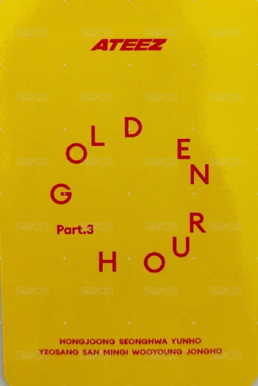 GOLDEN HOUR : Part.3 打歌卡 lemon drop 公放 背面