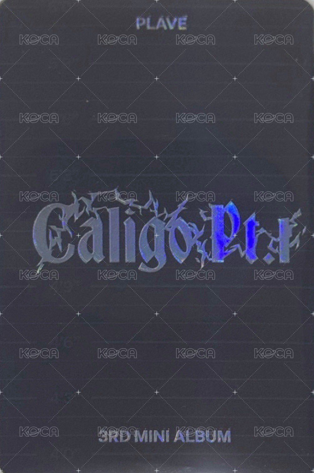 Mini3 專輯卡 Fugitive ver. 罪人卡 背面