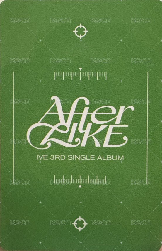After LIKE sr 簽售卡 後愛 星河 安 背面