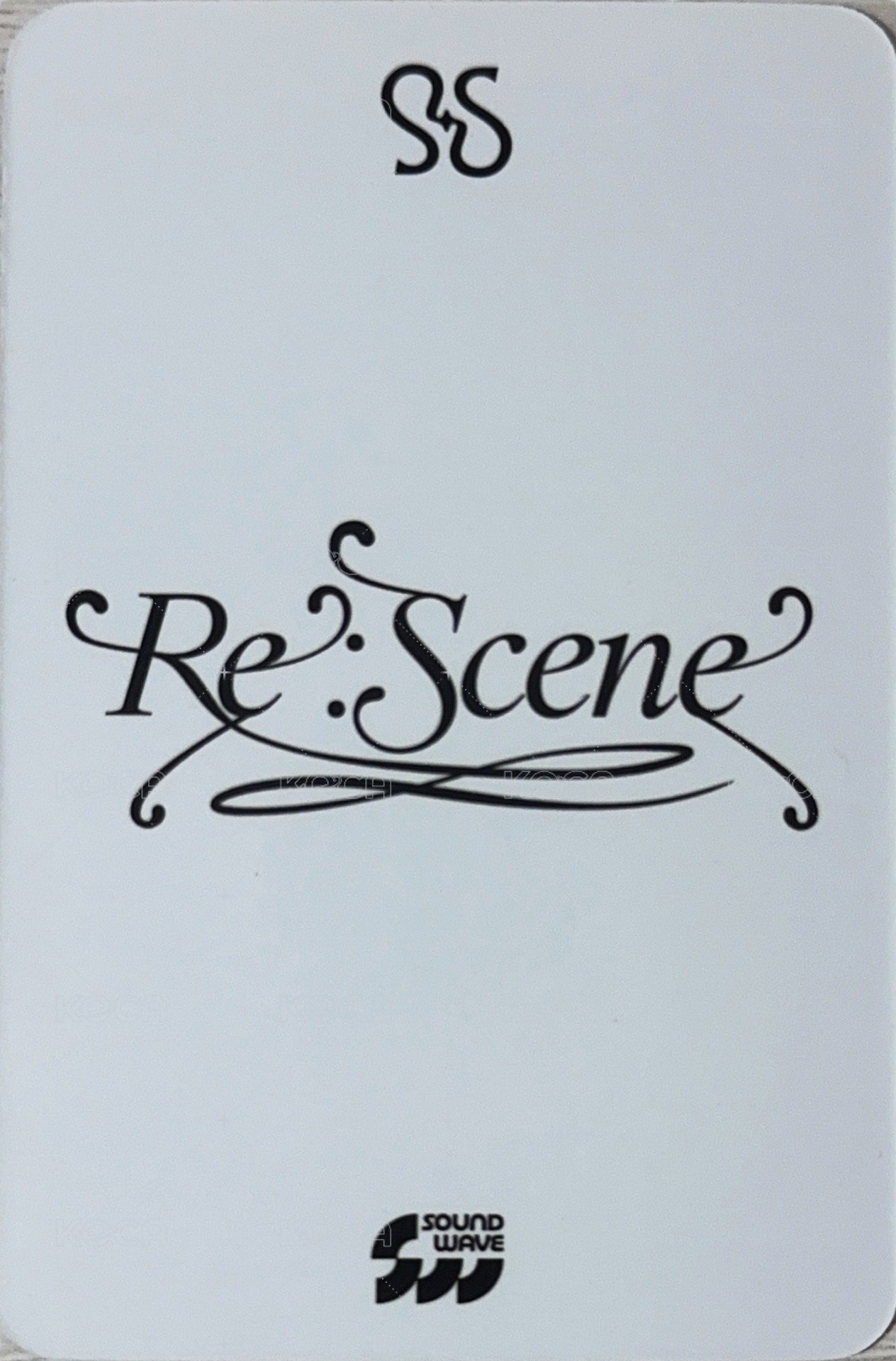 Re:Scene sw PB預售 特典卡  背面