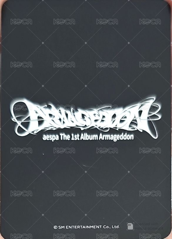 Armageddon sm 簽售卡 簽售柚 背面