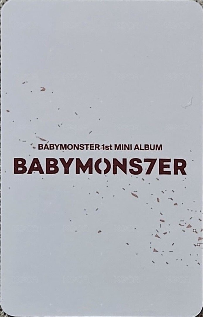 BABYMONS7ER k4 滿額卡 仁寺洞快閃飲料卡 Rora 背面