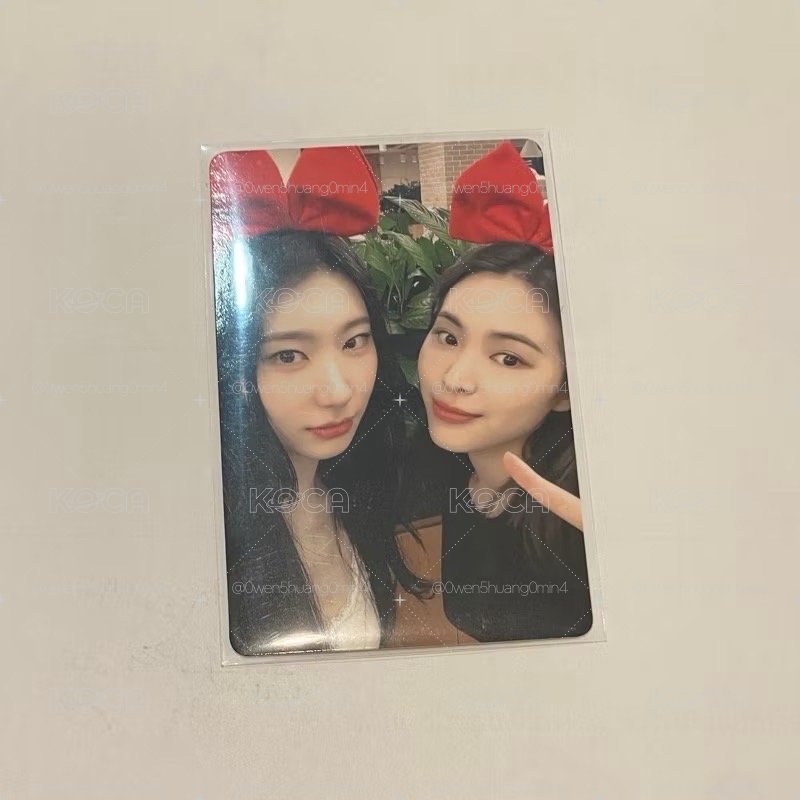ITZY 留真 彩領 小卡 雙人卡 K-Monstar 台特 蝴蝶結