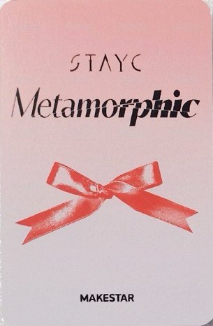 Metamorphic ms 特典卡 STAYC[]3.0線下 背面
