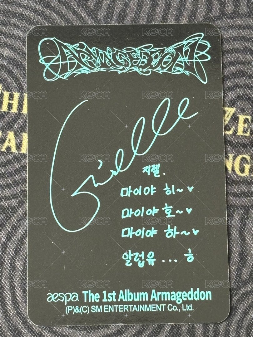 Armageddon 專輯卡 Zine版吉 背面