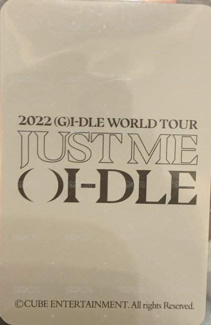 特典卡 2022世巡妮 背面
