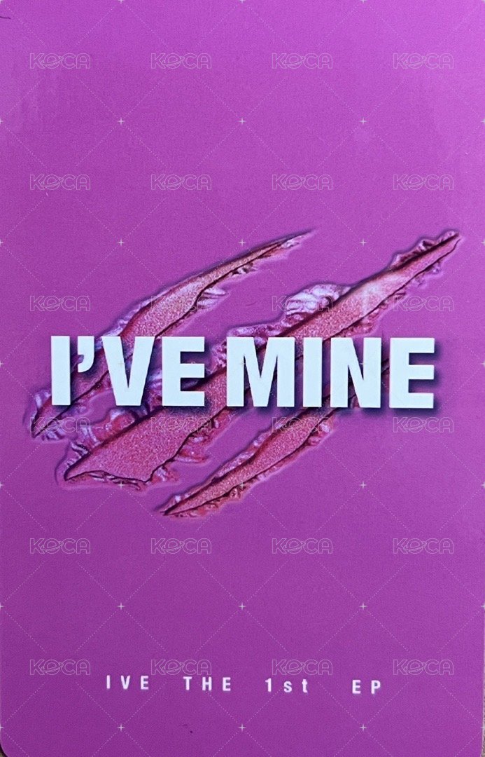 I'VE MINE kms 4.0 特典卡 預售 背面