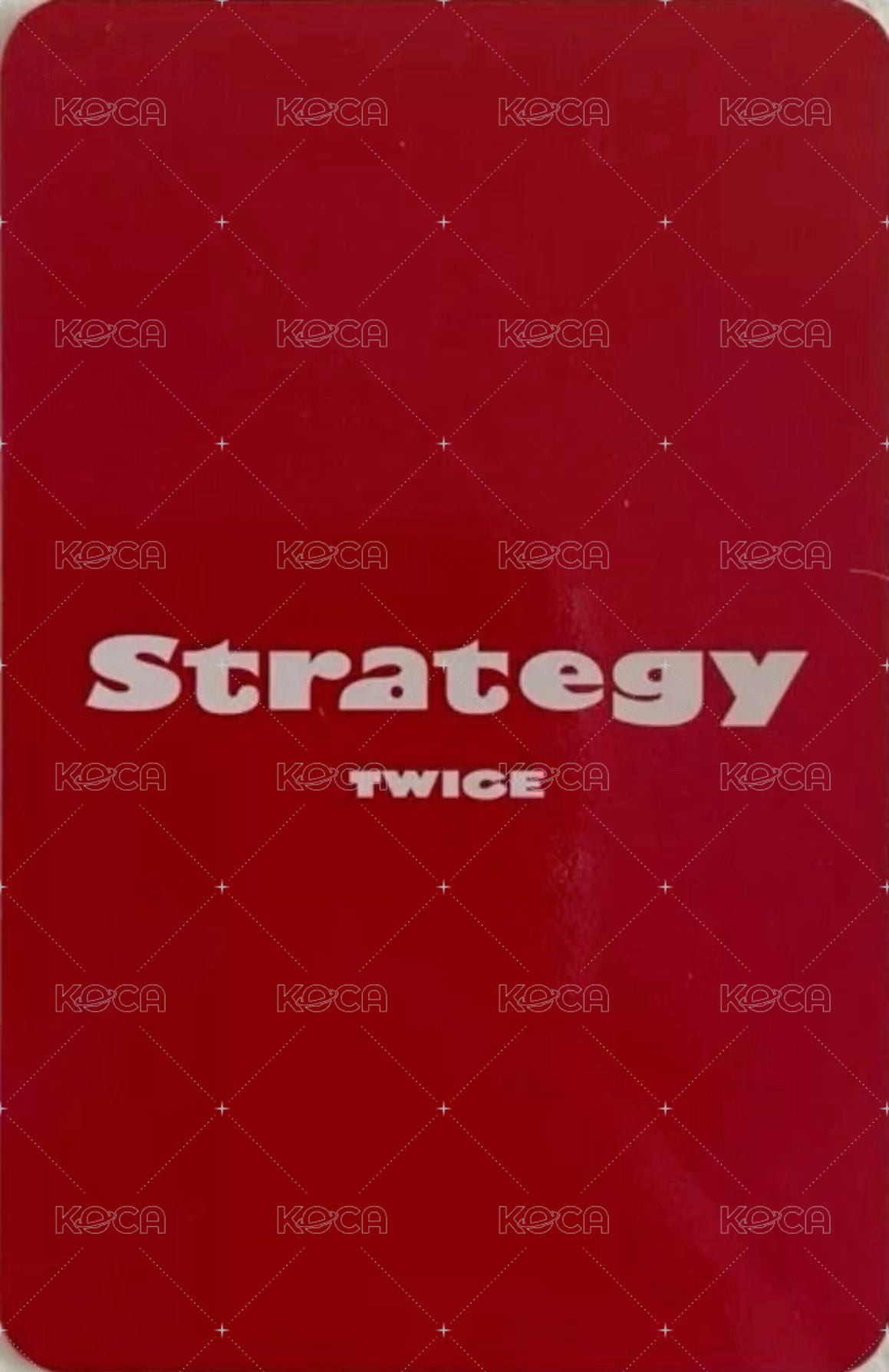 STRATEGY mk 預售 特典卡 digipack ver. 背面