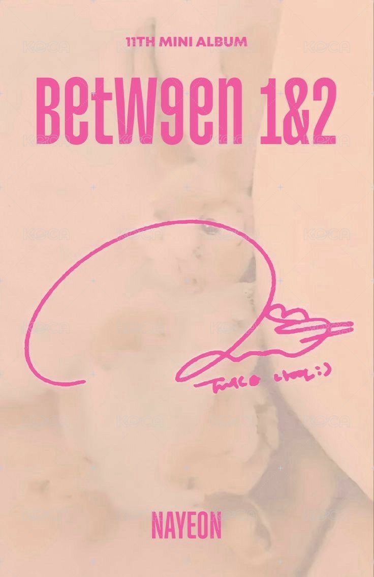 BETWEEN 1&2 專輯卡 兔子臉 背面