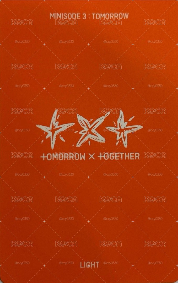TXT 迷你六專 Light版單封崔秀彬小卡 Soobin