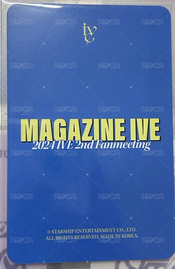 24’FM MAGAZINE IVE 隨機卡 24‘FM雙人卡 背面
