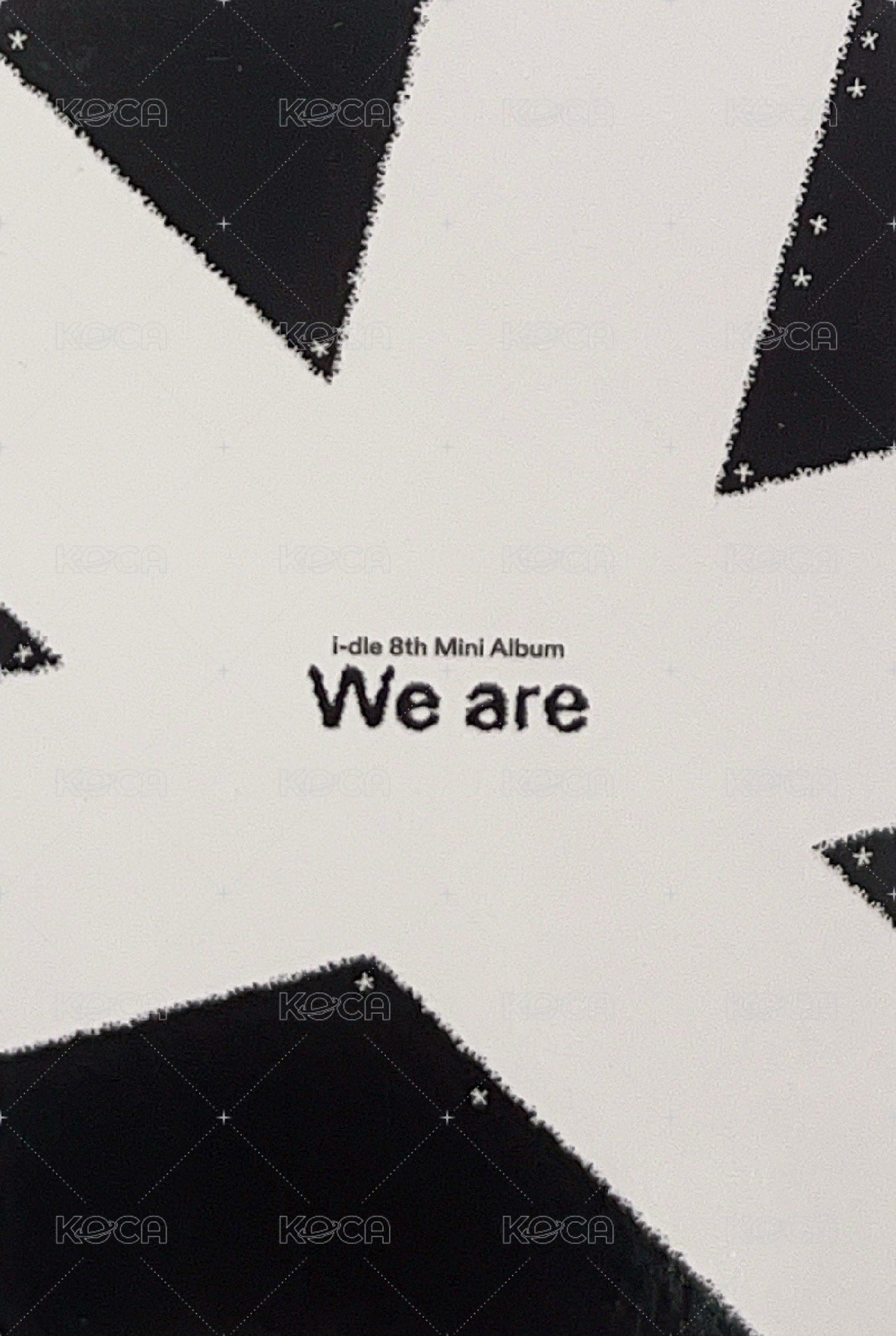 We are 專輯卡 poca ver.專卡 背面