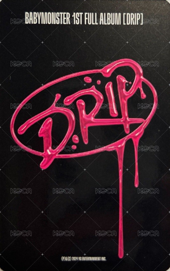 DRIP 專輯卡 ZIPLOCK版專卡 Ahyeon 背面