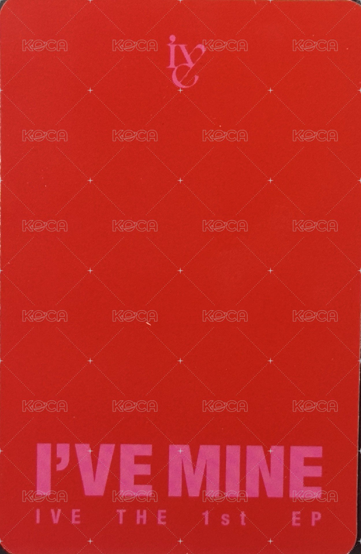 I'VE MINE 星船 特典卡  背面