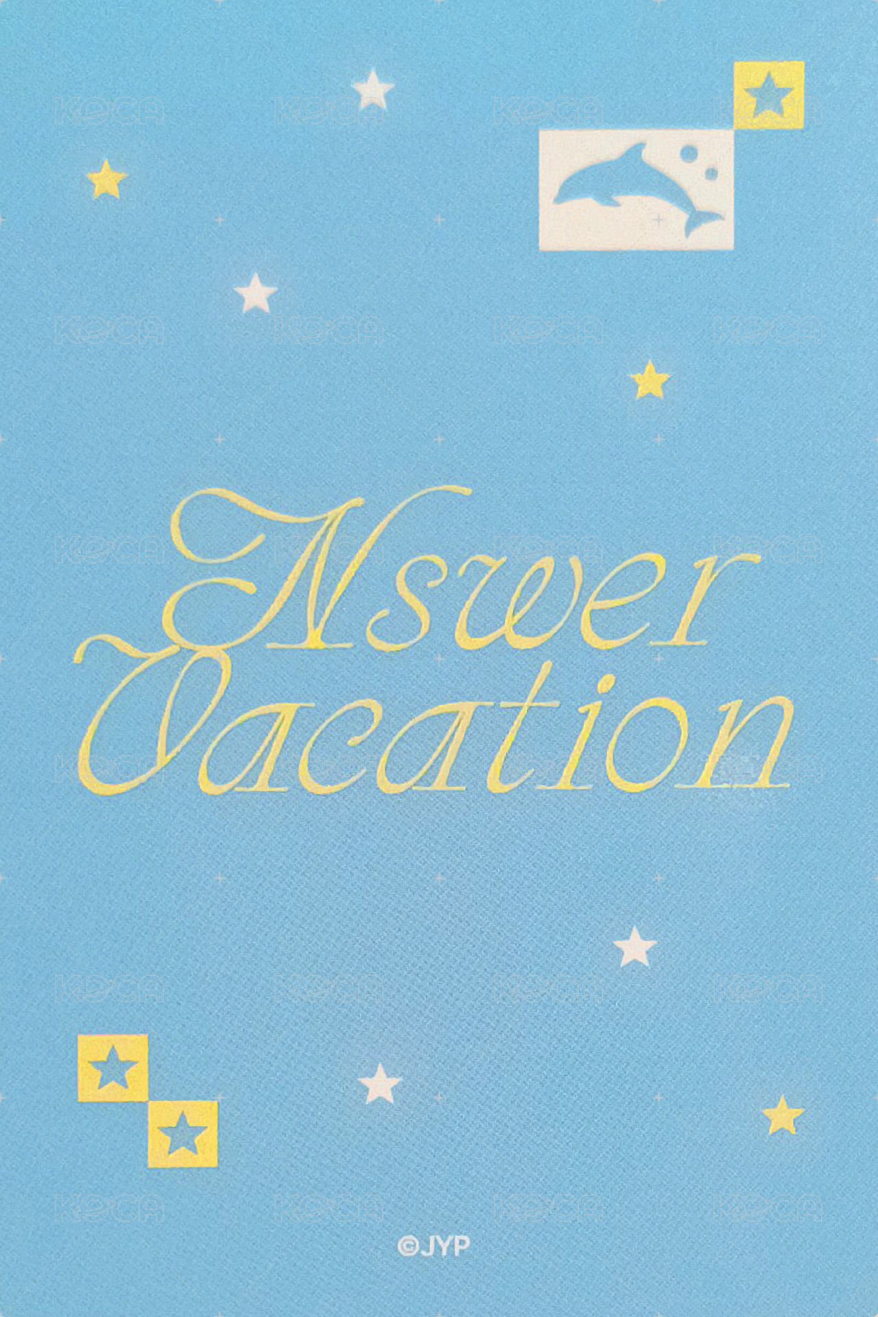NSWER VACATION 隨機卡 官拍友 背面