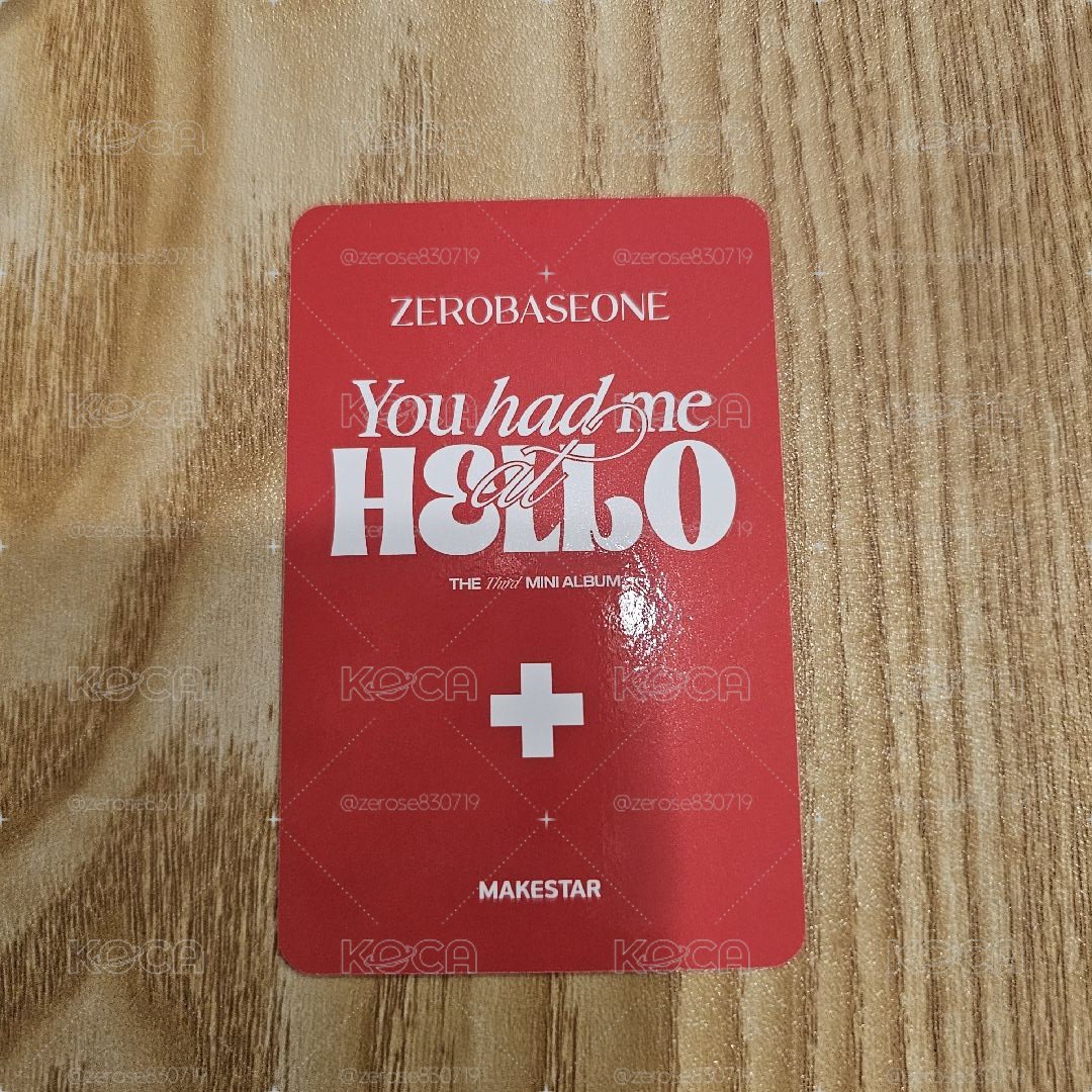 ZEROBASEONE You had me at HELLO MS特典 救生員 金泰來 Kim Tae Rae