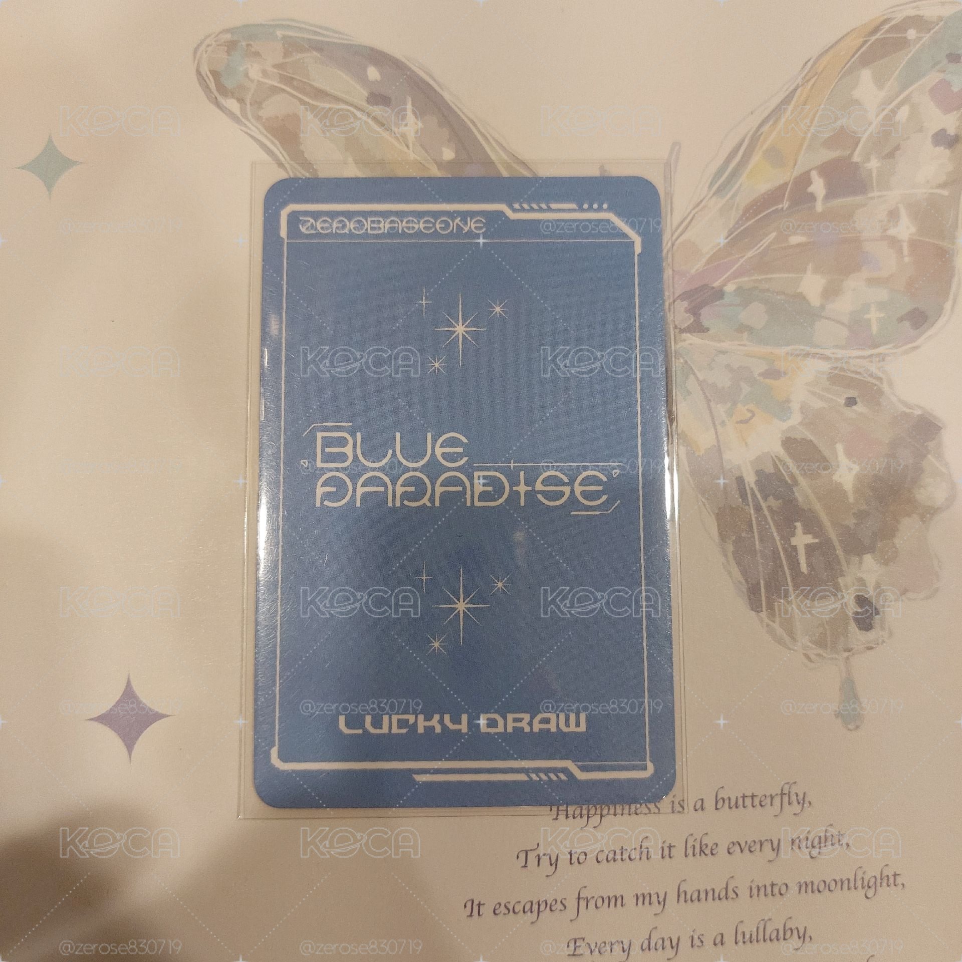 ZEROBASEONE BLUE PARADISE AM LD 汗蒸幕 金地雄