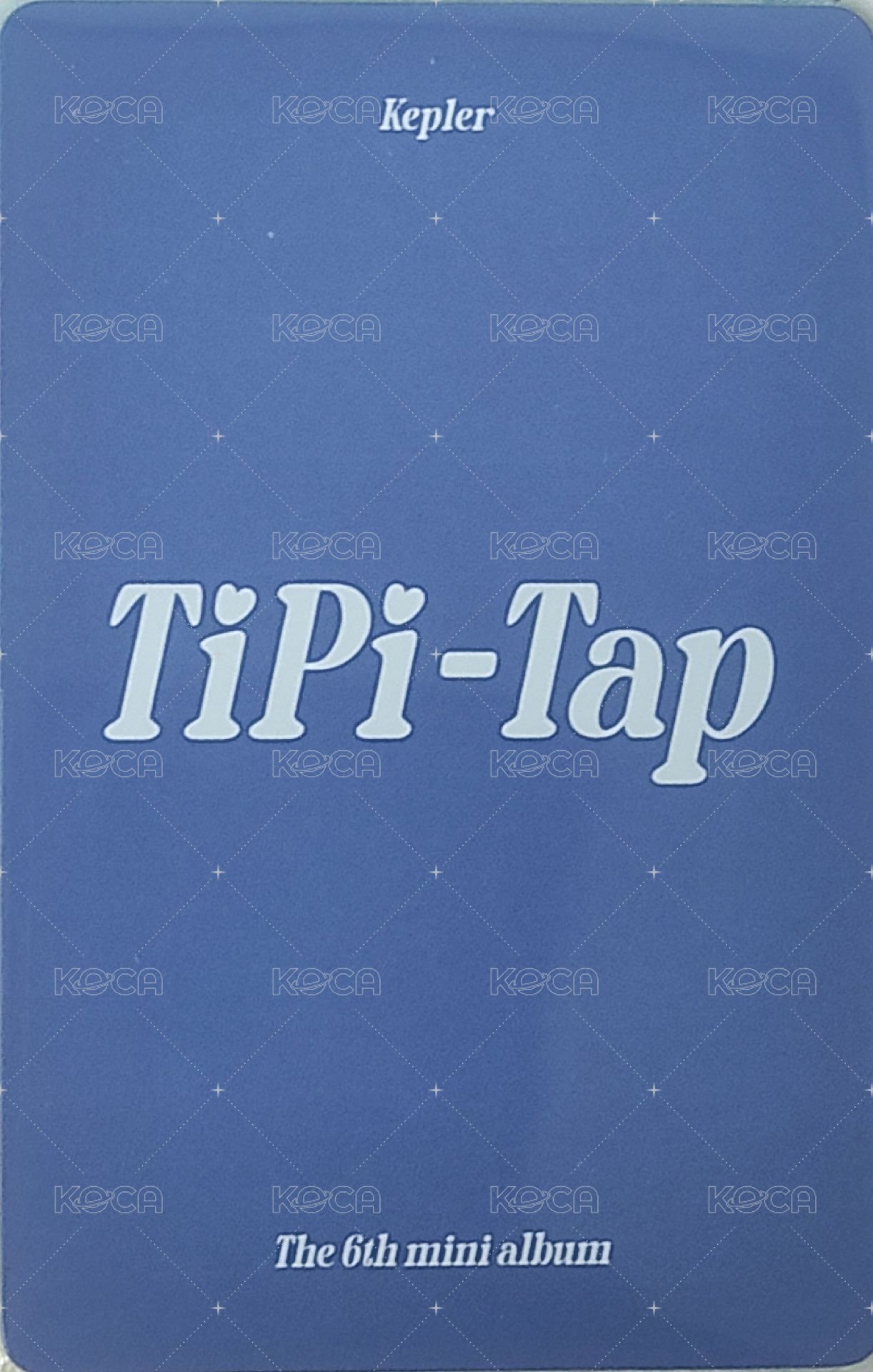 TIPI-TAP 專輯卡 Kep1er 迷六藍版 恩變化卡 背面