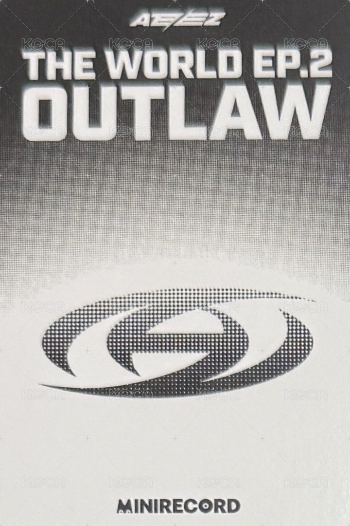 THE WORLD EP.2 : OUTLAW yes24 特典卡 THE WORLD EP.2: OUTLAW minirecord 特典 背面