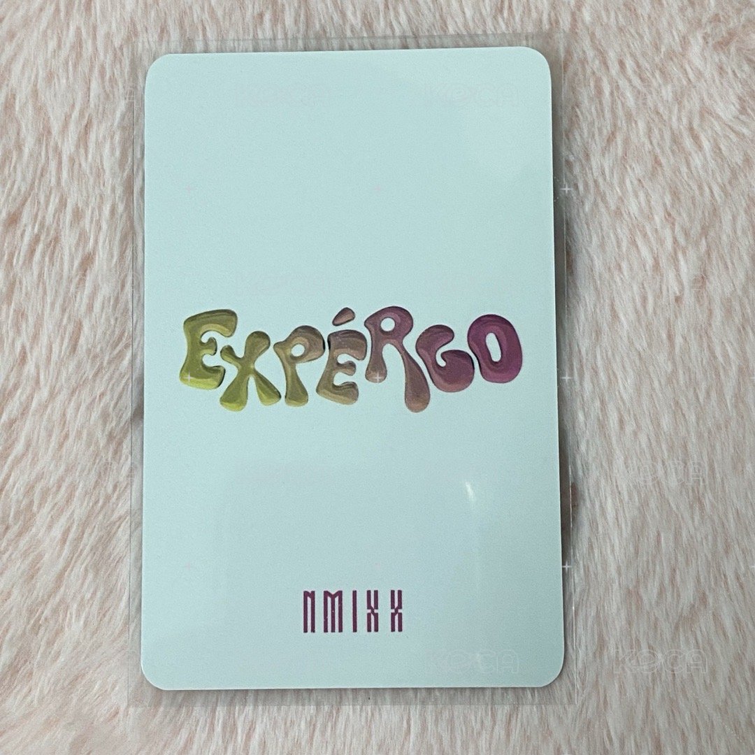 expérgo k4 特典卡 預售莉 背面