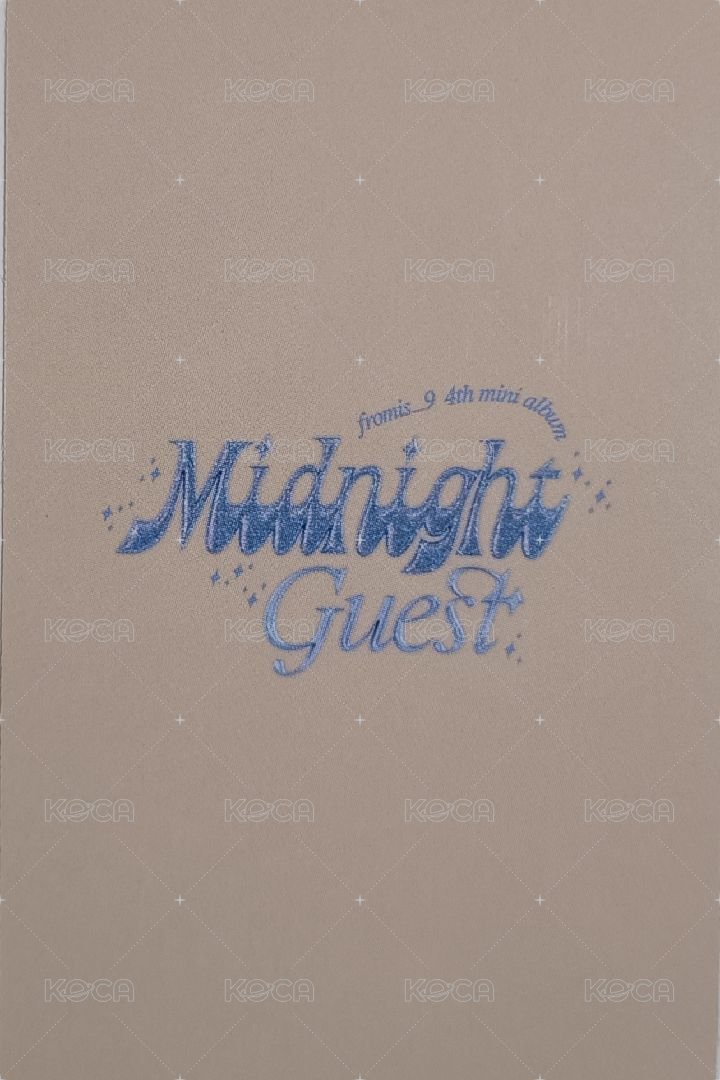 Midnight Guest 專輯卡 Kihno Before ver. 背面