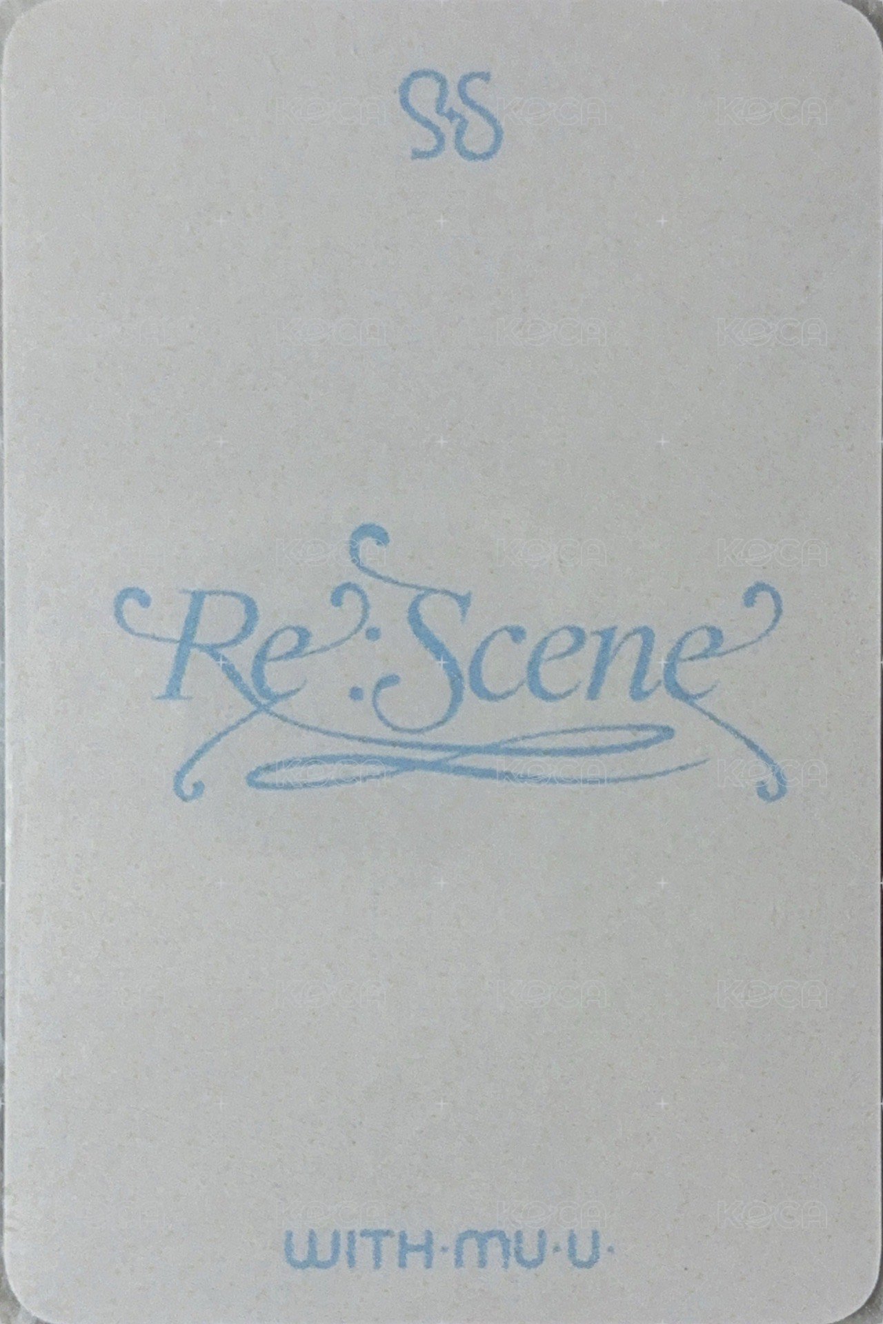 Re:Scene wm 簽售卡 單曲一  4.0線上 背面