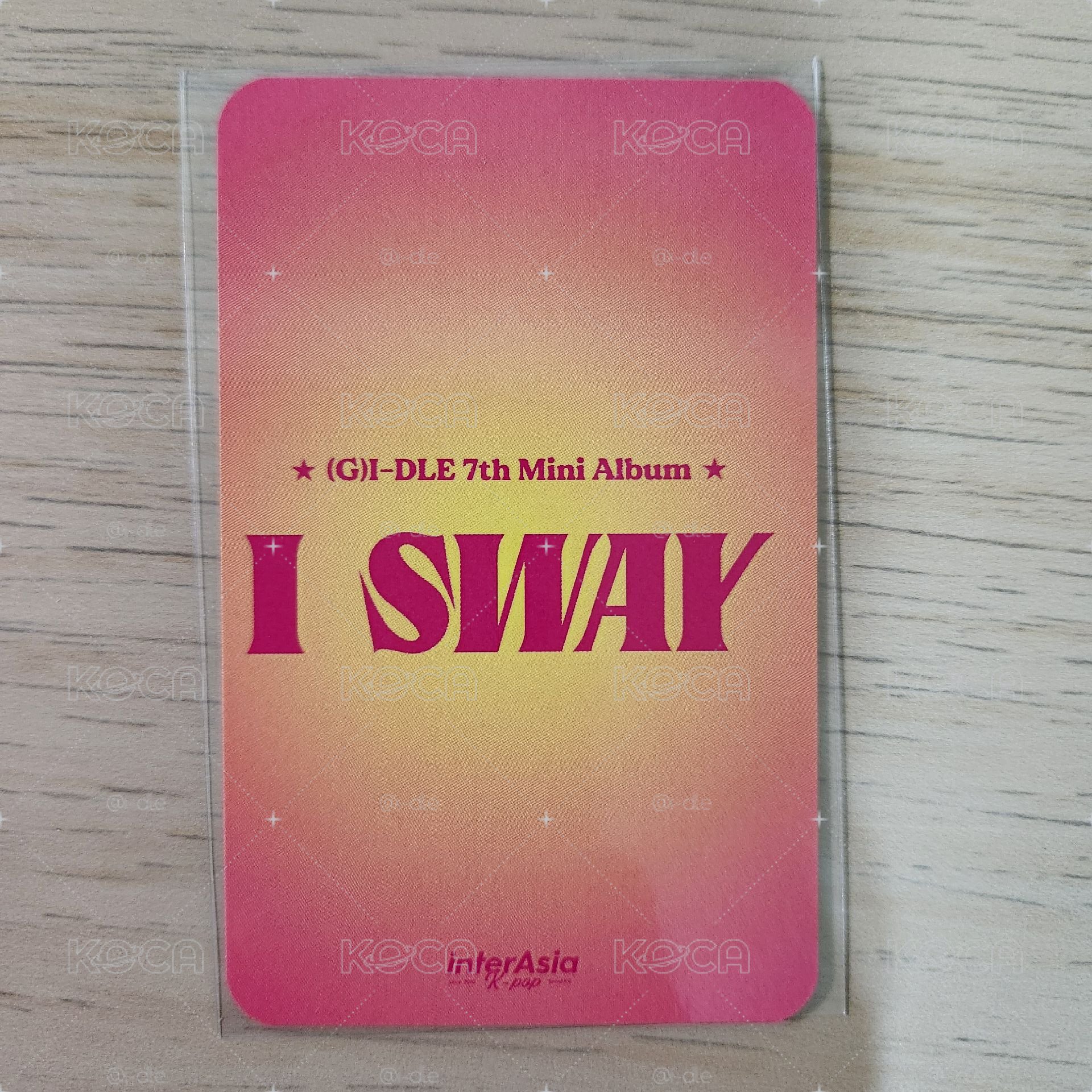I SWAY IA4.0小娟 台北場特典卡