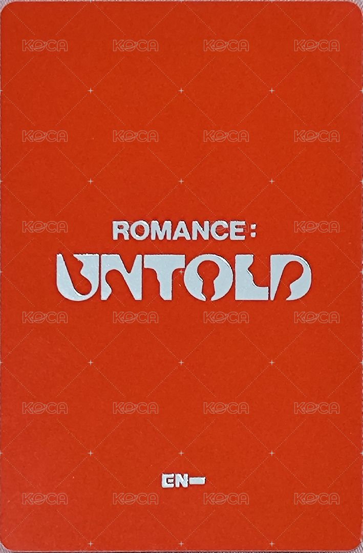 正二 專輯卡 ROMANCE: UNTOLD JAKE黃版專卡 背面