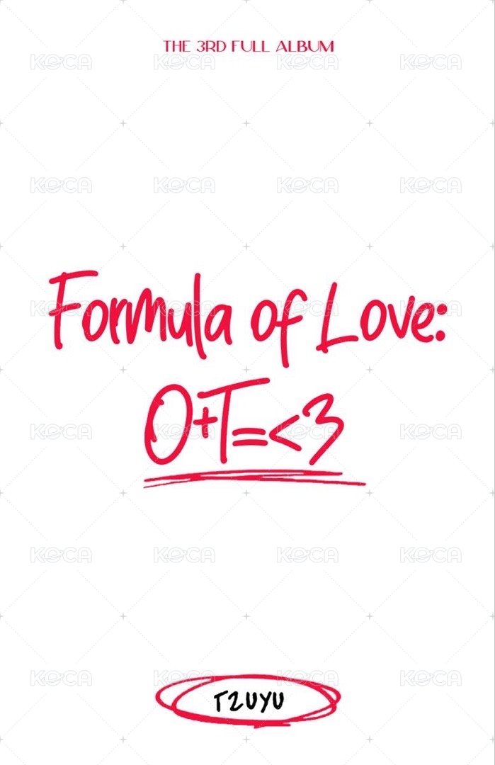 Formula of Love: O+T=<3 專輯卡 twice子瑜 formula of love刮刮卡 背面