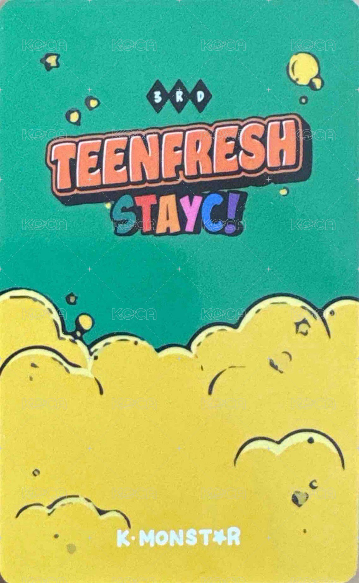 TEENFRESH km 簽售卡 貓貓拳莎 背面