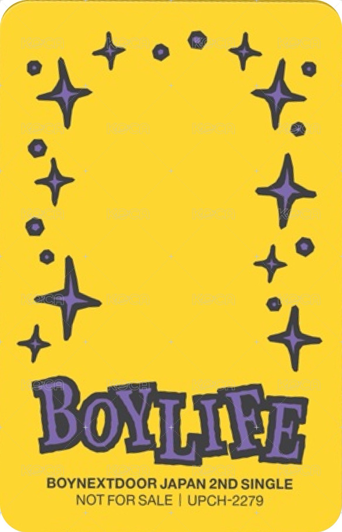 BOYLIFE 專輯卡 Standard 版 5 背面