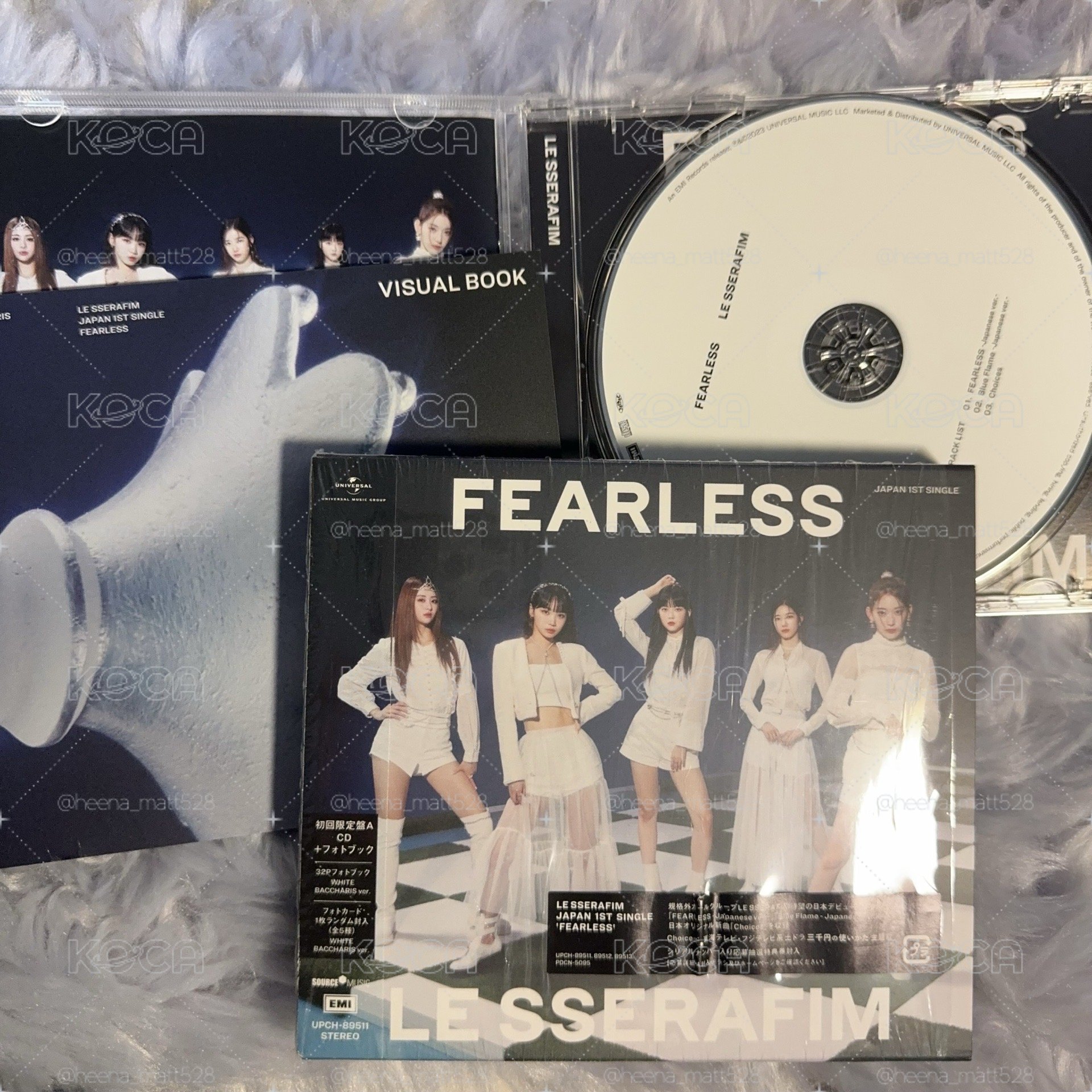 LE SSERAFIM 日單 fearless A盤 允真 一葉 小卡