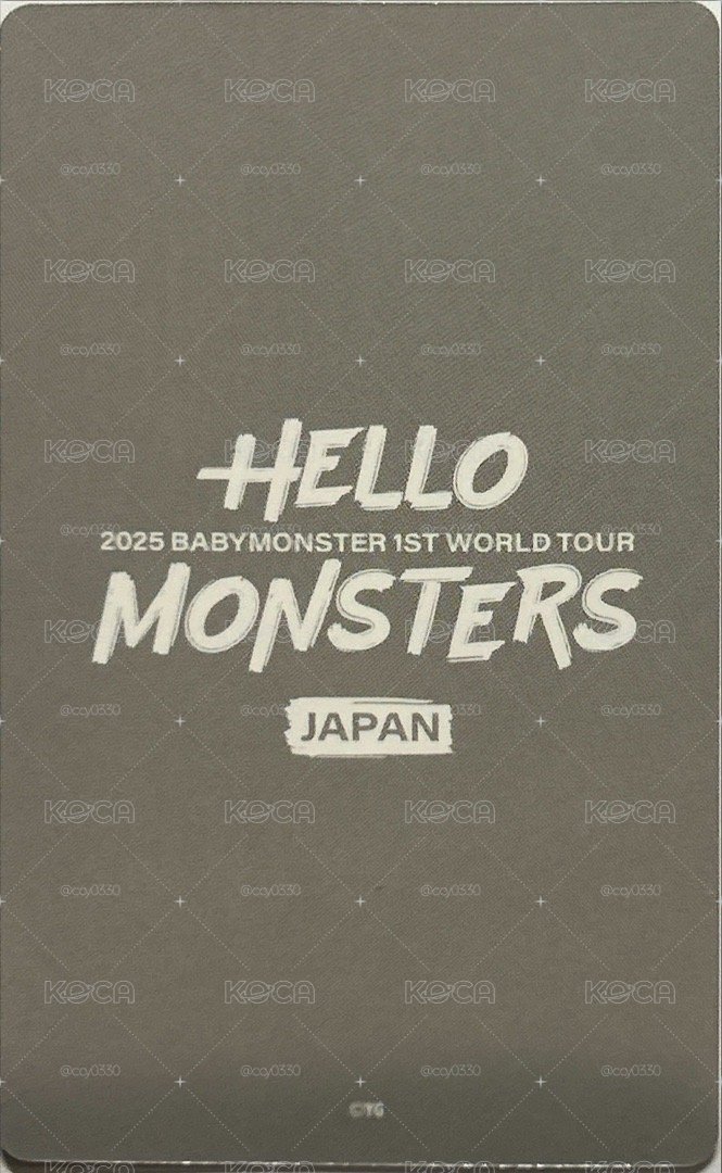 babymonster RUKA 隨機卡包露 官拍露
