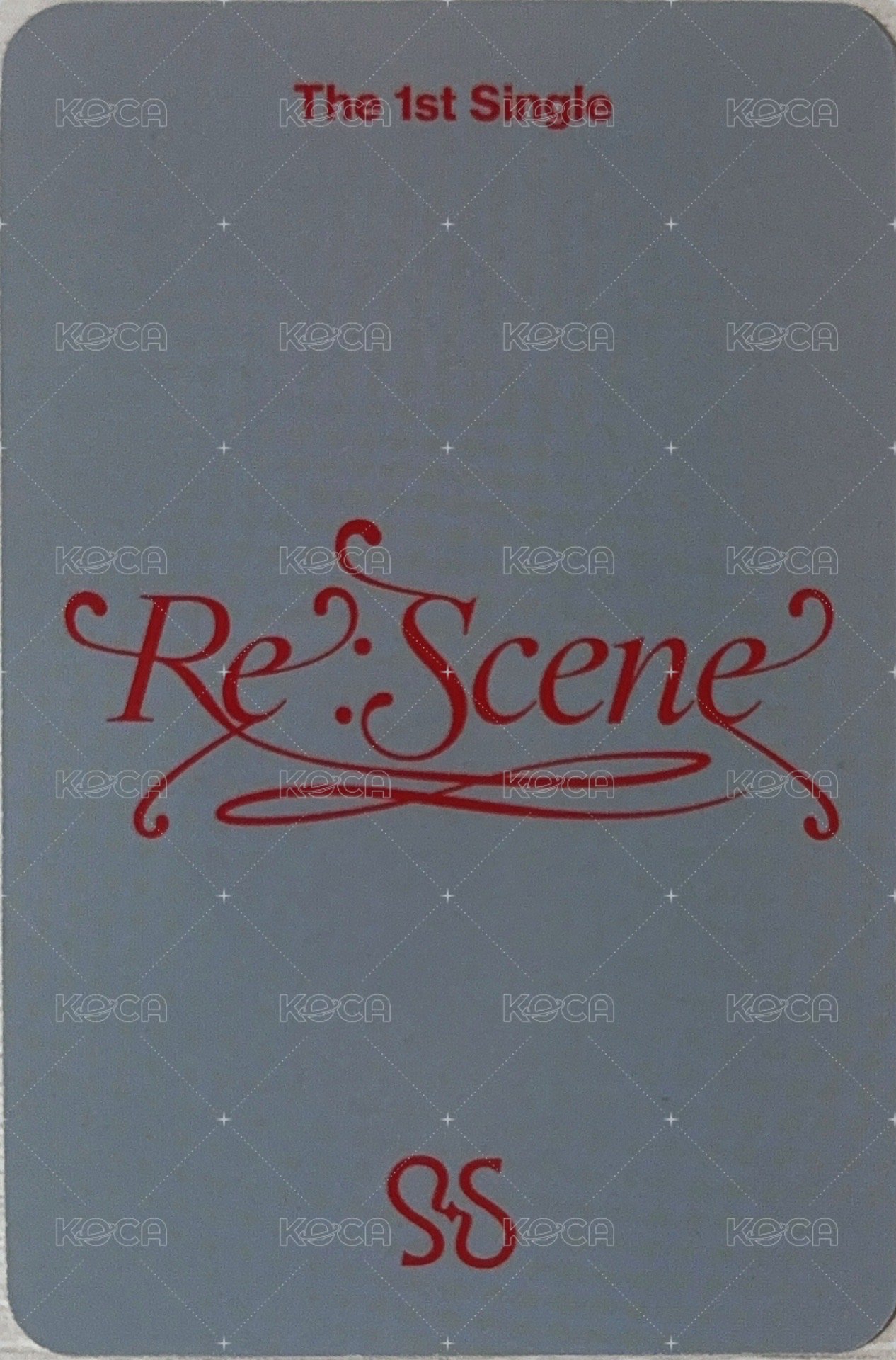 Re:Scene am 預售 特典卡  背面