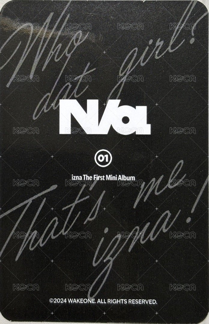 N/a 周邊卡 (Photo Holder) 背面