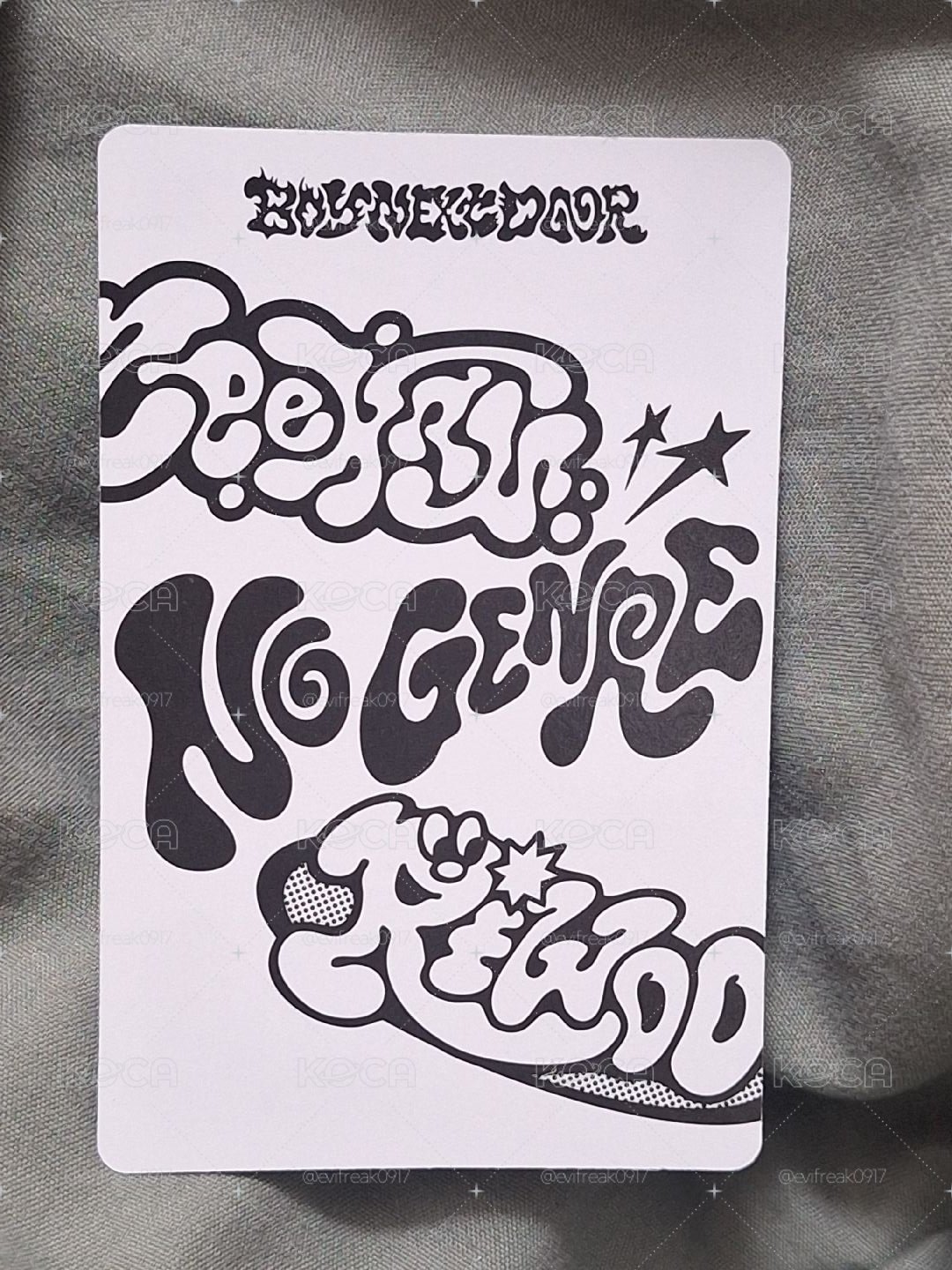 No Genre 常赫桐儇 25雙人卡