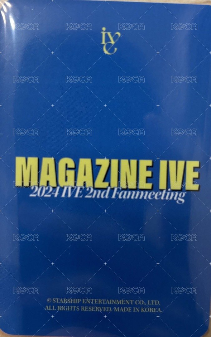 am 抽選卡 2024magazine卡包雙人卡秋伶 背面
