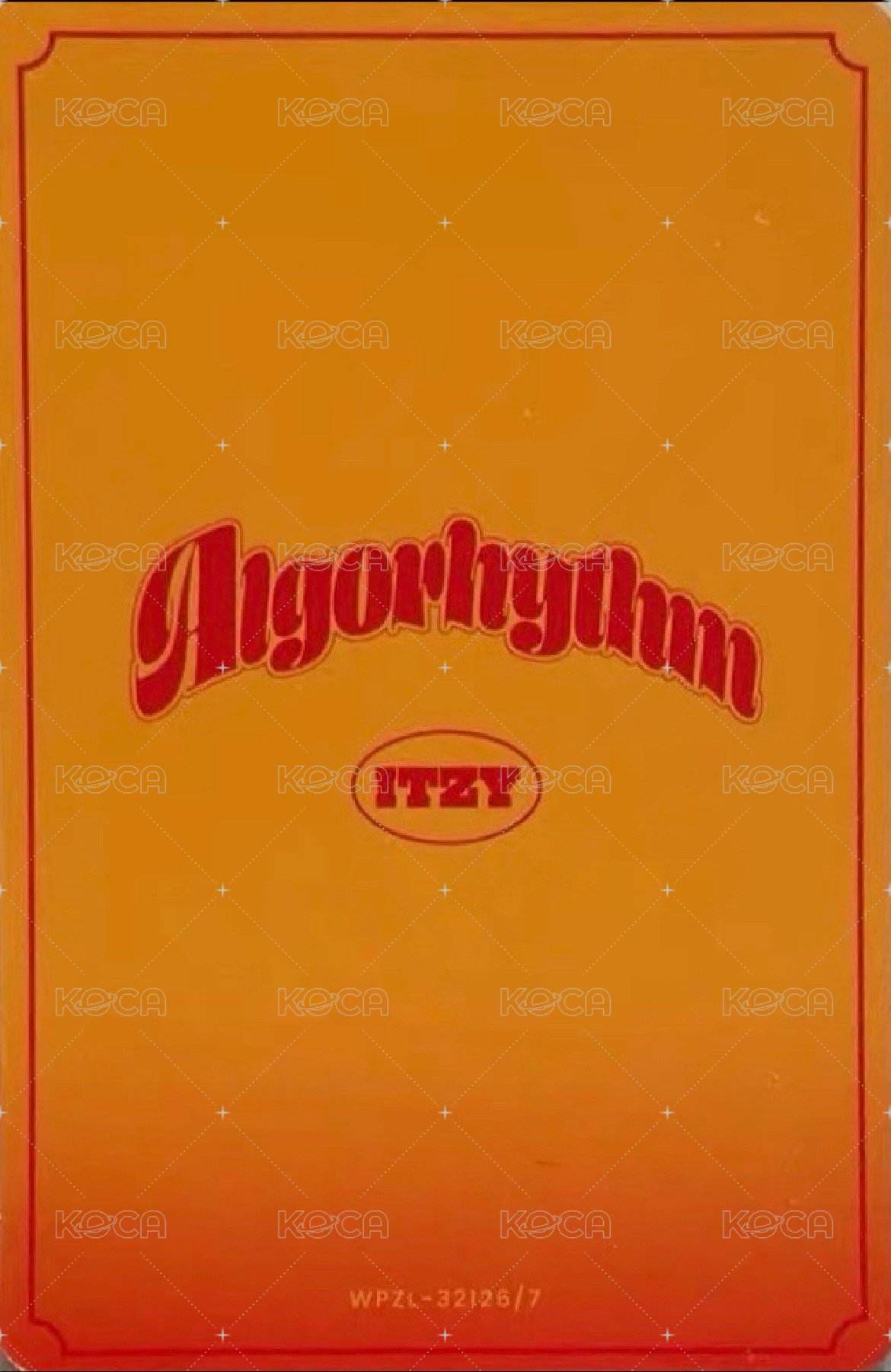 Algorhythm 專輯卡 初回限定盤 背面