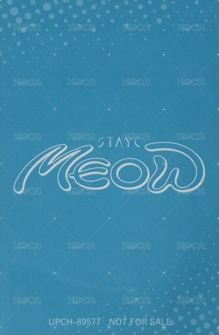 專輯卡 日專 MEOW 專卡 莎 背面
